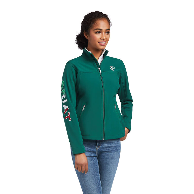 Chaqueta Ariat Classic Team Softshell Mexico Verde Mujer - Chile 246-BEYKAM